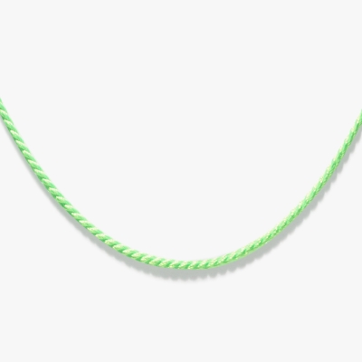 Electric Green Cord Necklace