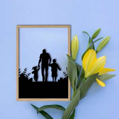 Small Family Acrylic Frame
