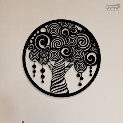 Antique Tree Metal Wall Art