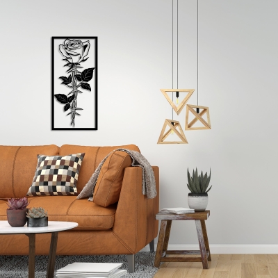 Beautiful Big Rose Metal Wall Art