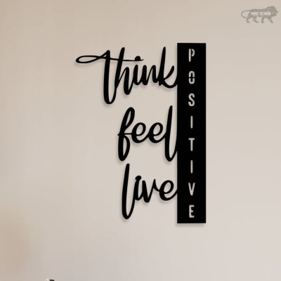 Positive Vibes Metal Wall Art