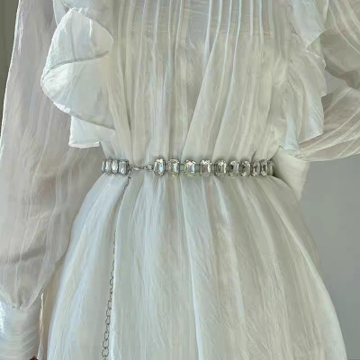 Waist chain female new rhinestone decoration high-end chain with skirt suit all-match casual jeans belt