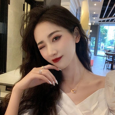 Necklace light luxury niche new women's design sense of titanium steel does not fade temperament collarbone chain accessories 