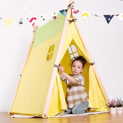 Square Playhouse Tent | Yellow