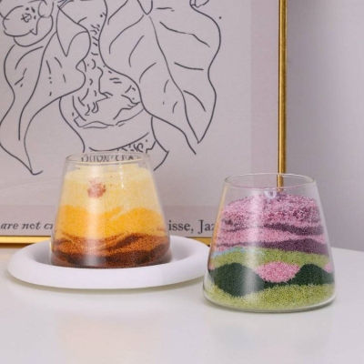 DIY Sand Painting Scented Candle | Rose