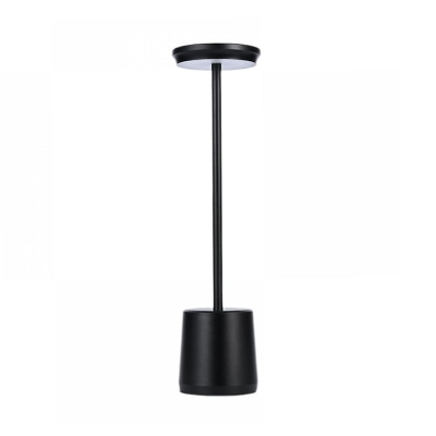Rechargeable Metal Touch Table Lamp | Black