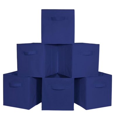Foldable Storage Boxes | Navy