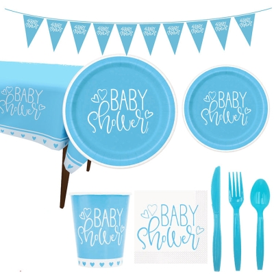 Baby Shower Party Tableware | Boy | 16 Guests