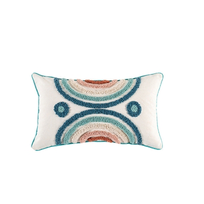 Moroccan Lumbar Pillow | Cool Rainbow