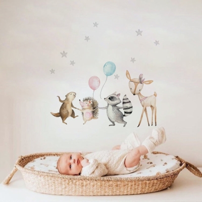 Animal Wall Decal | Dancing Animals