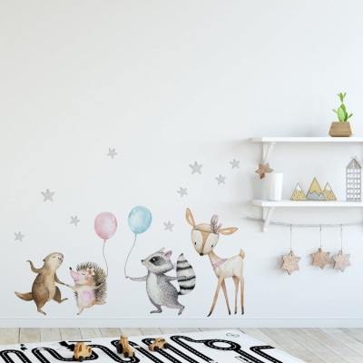 Animal Wall Decal | Dancing Animals