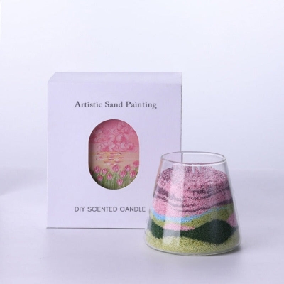 DIY Sand Painting Scented Candle | Rose