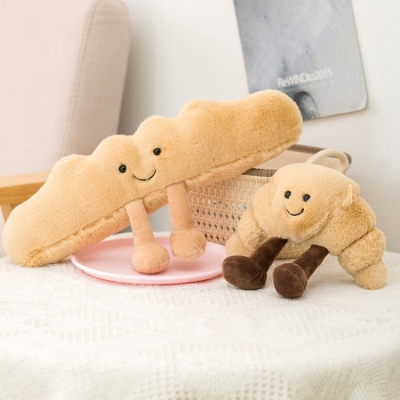 Breakfast Plush Cushion | Baguette