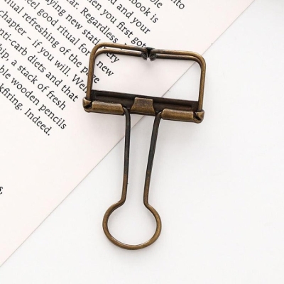 Hollow Binder Clip Aeneous