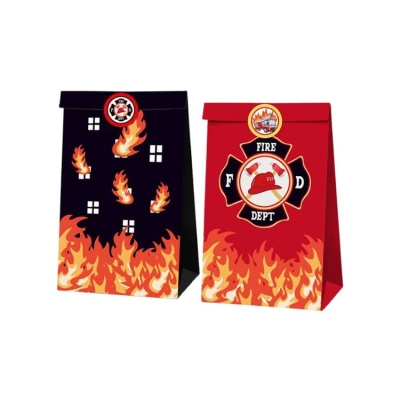 Paper Party Bag | Fireman | 12 Pcs