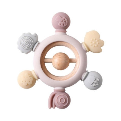 Forest Jingle Baby Teether | Pink