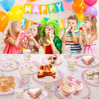 Birthday Party Tableware | Unicorn | 16 Guests