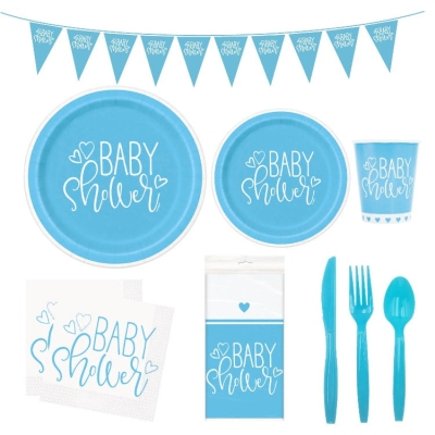Baby Shower Party Tableware | Boy | 16 Guests