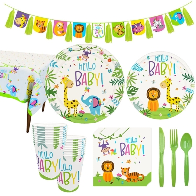 Baby Shower Party Tableware | Hello Baby | 16 Guests