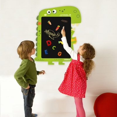 Blackboard Wall Sticker with Chalks | Dinosaur