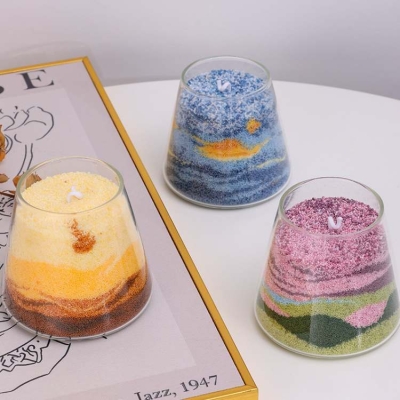 DIY Sand Painting Scented Candle | Hilton