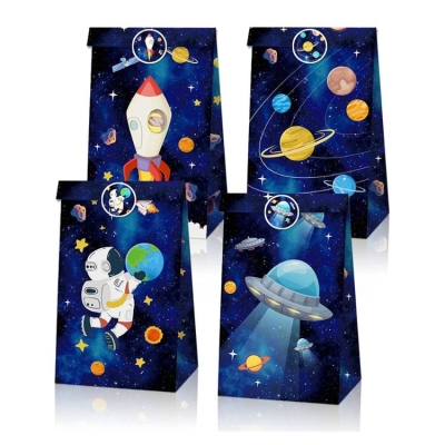 Paper Party Bag | Outer Space | 12 Pcs