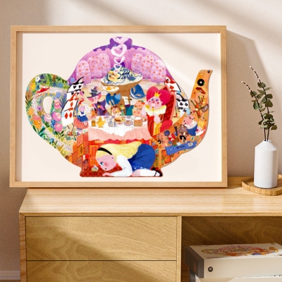 Artist Shaped Puzzle | Alice's Tea Party