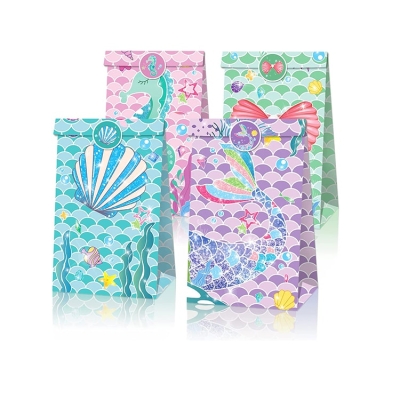 Paper Party Bag | Mermaid Under the Sea | 12 Pcs