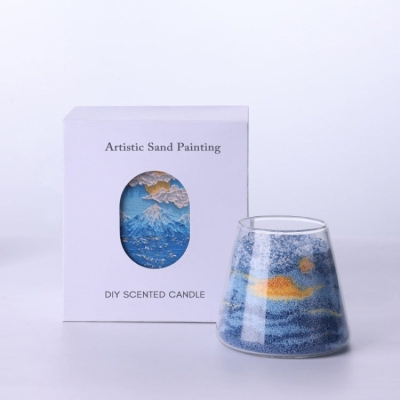 DIY Sand Painting Scented Candle | English Pear & Freesia
