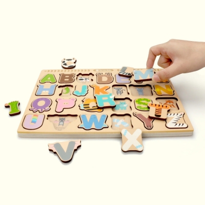 English Letters See-Inside Puzzle