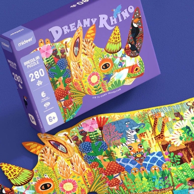 Large Animal Shaped Puzzle | Dream Rhinoceros