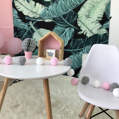 Felt Ball Garland | Pink