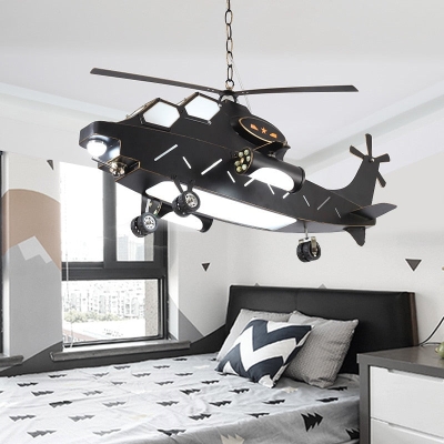 Plane Helicopter Pendant Light - Unique Aircraft Design