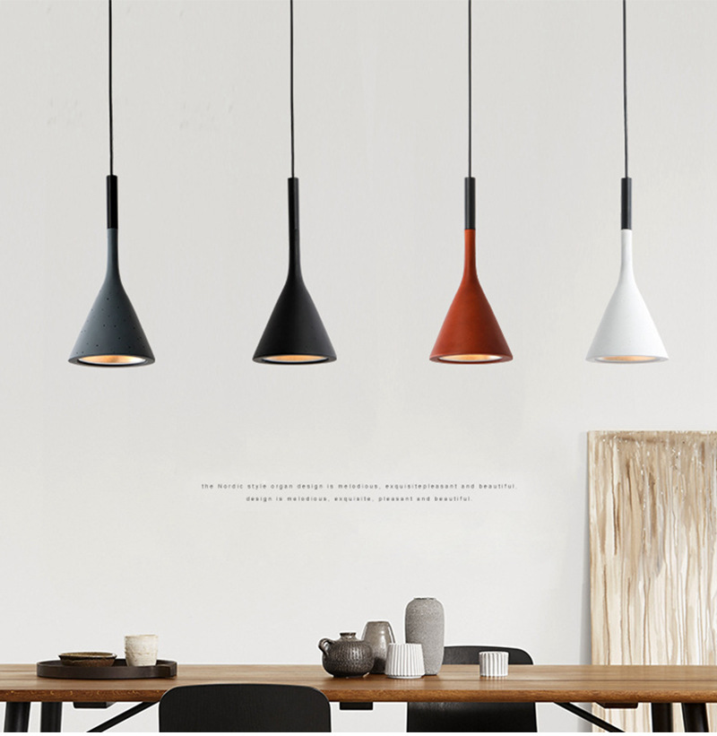 Nordic Dining Room Lamp Bar Counter Bedside Chandelier Bedroom Simple Creative Personality Small Chandelier Modern Simple Single Head Chandelier