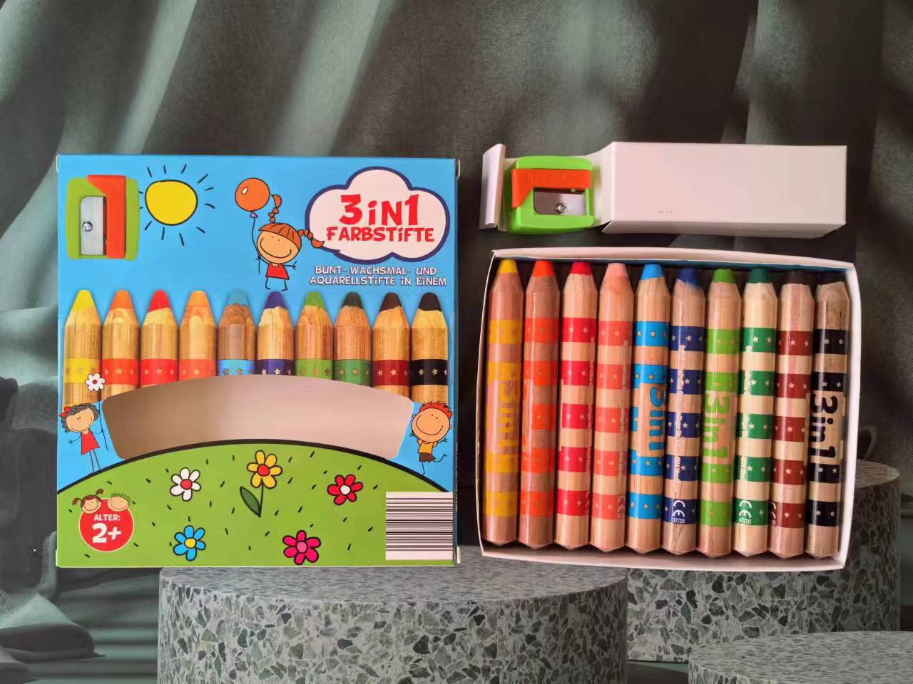 Children's treasure ten-color crayon set