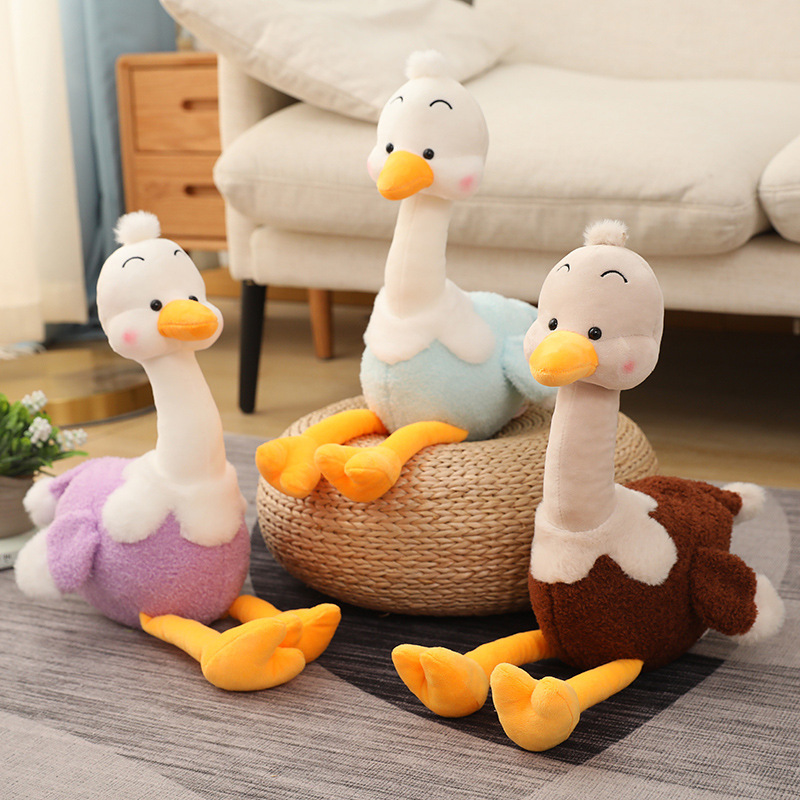 Cute ostrich plush toy doll