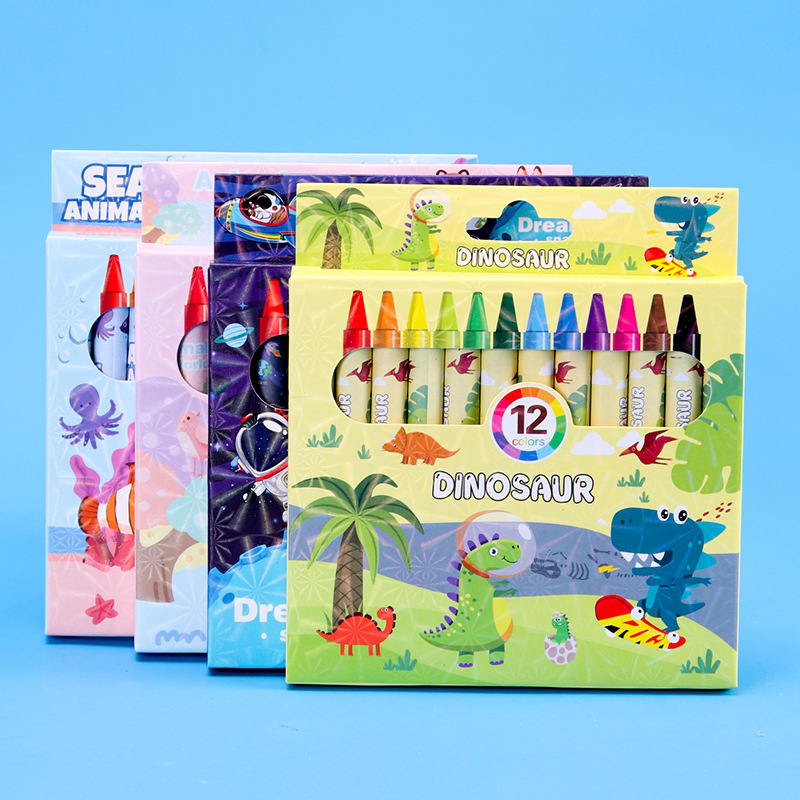 Children's 12-color cartoon crayon stationery