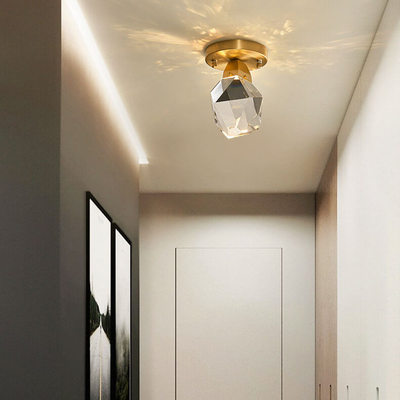 1-Licht-Kristall-Diamantschirm-Halbeinbaubeleuchtung