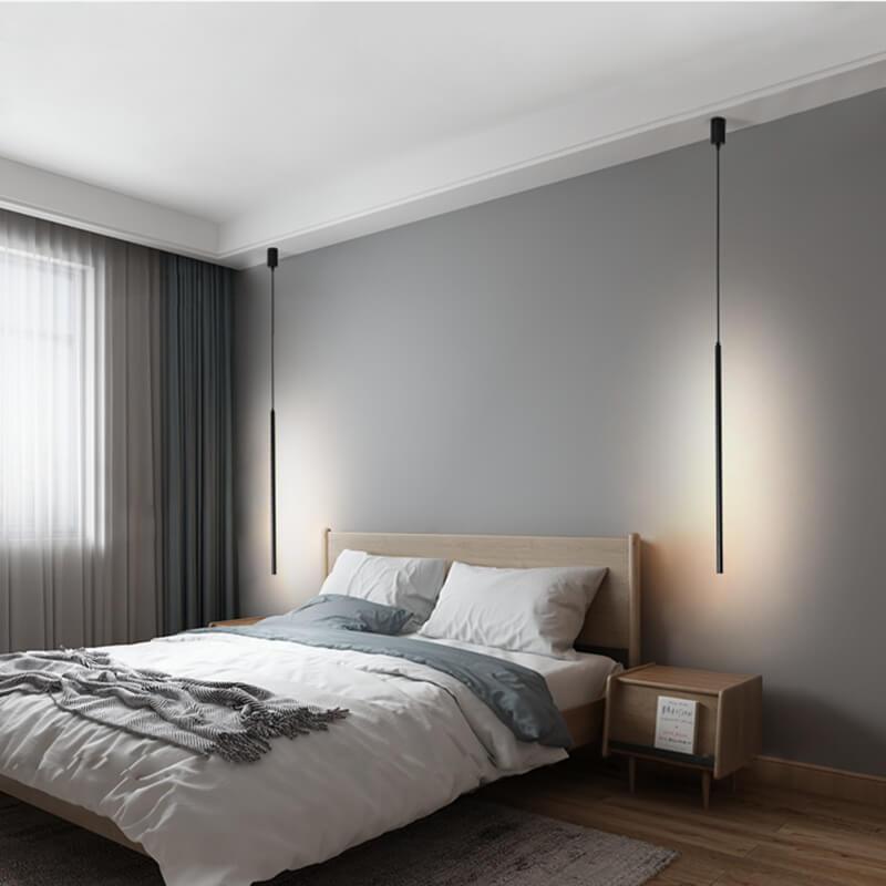 Minimalistische LED-Pendelleuchte mit 1 Licht und verstellbarer langer Linie