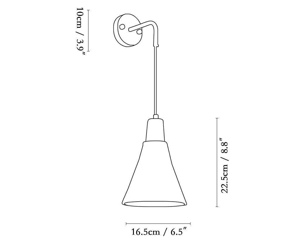 Cement Vintage Wood Wall Lamp