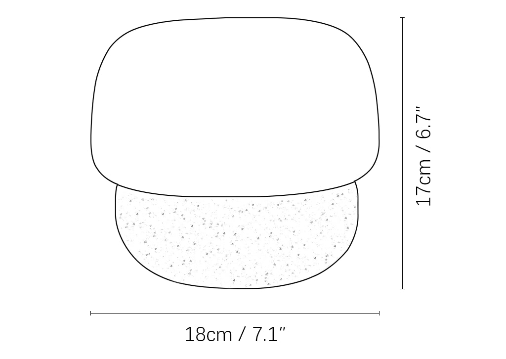 Round Doudou Travertine Table Lamp