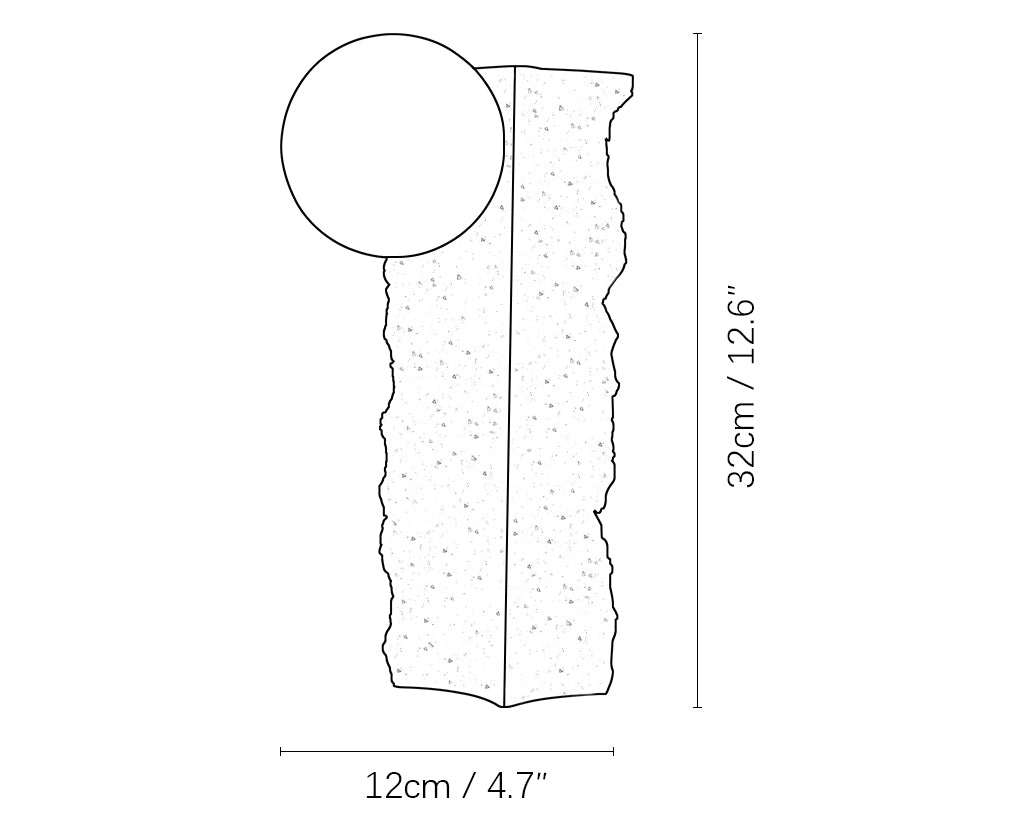 Travertine Conduit Table Lamp