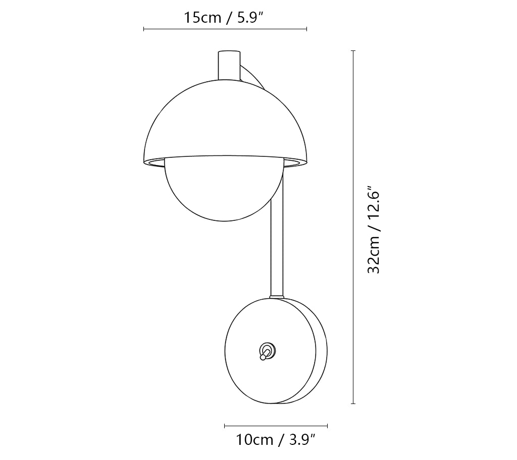 Travertine Wella Wall Lamp
