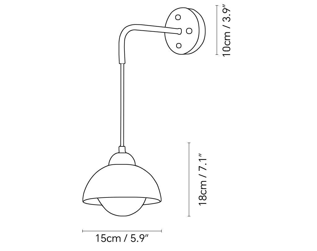 Tia Travertine Wall Lamp