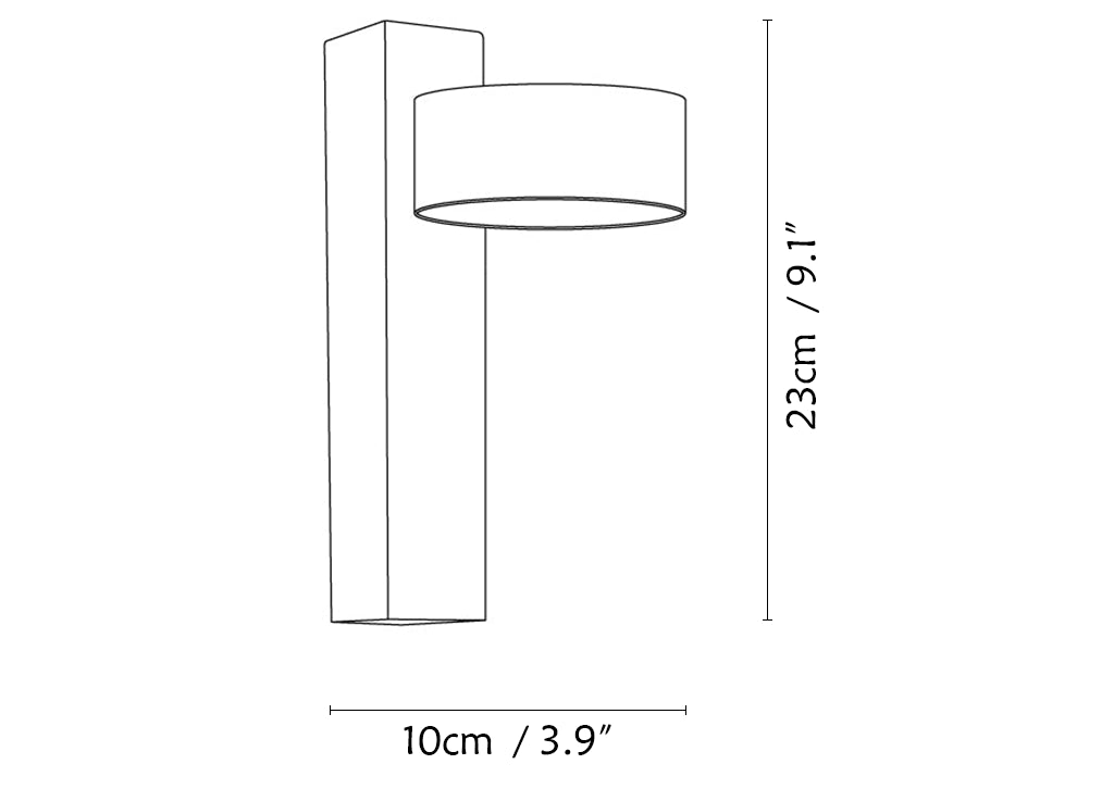 Grove Beam Travertine Wall Lamp