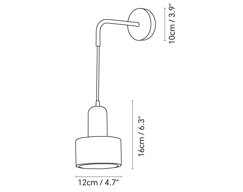 Tia Travertine Wall Lamp