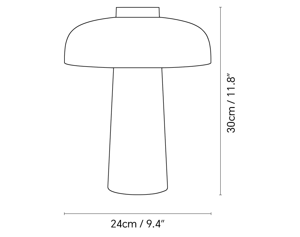 Travertine Reverse Table Lamp