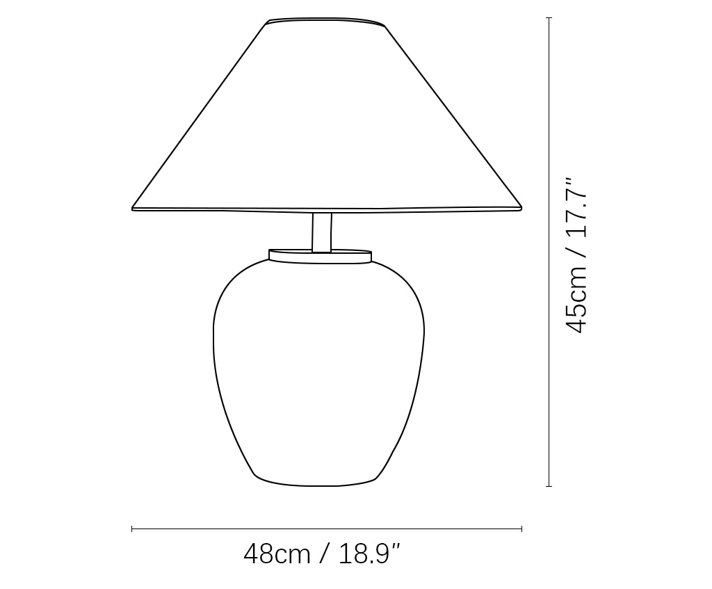 Travertine Aoji Table Lamp