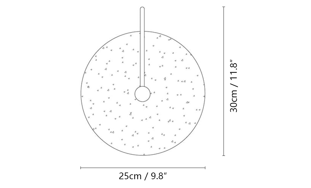 Round Travertine Wall Lamp