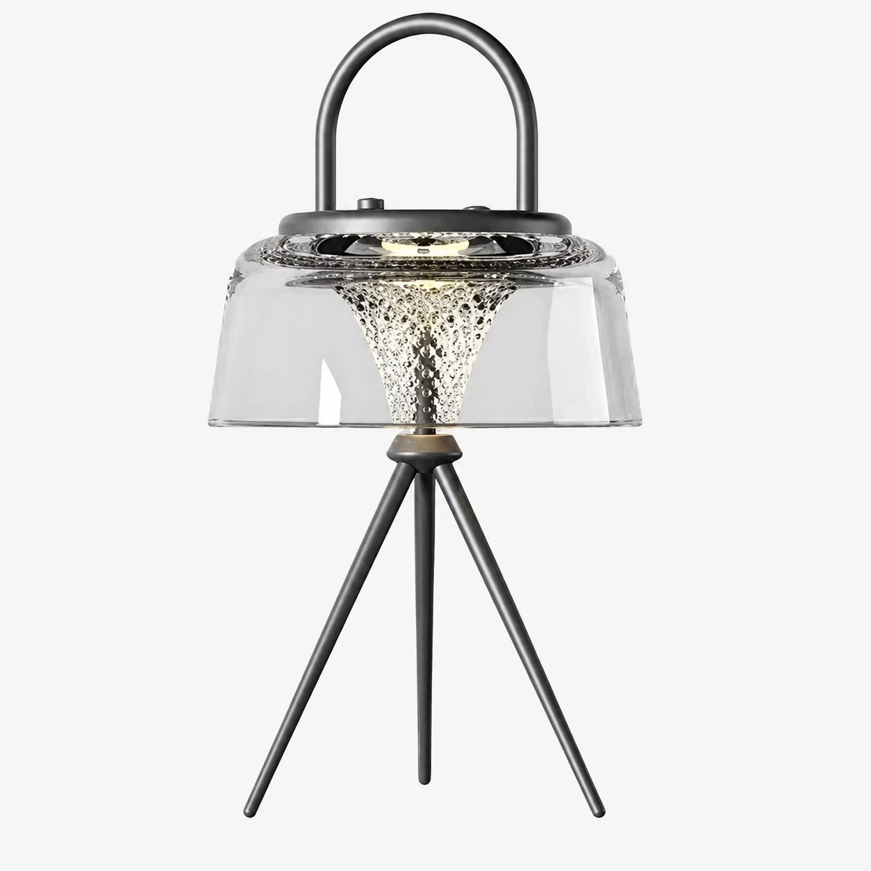 Lanterne solaire de jardin noire transparente - voir la référence